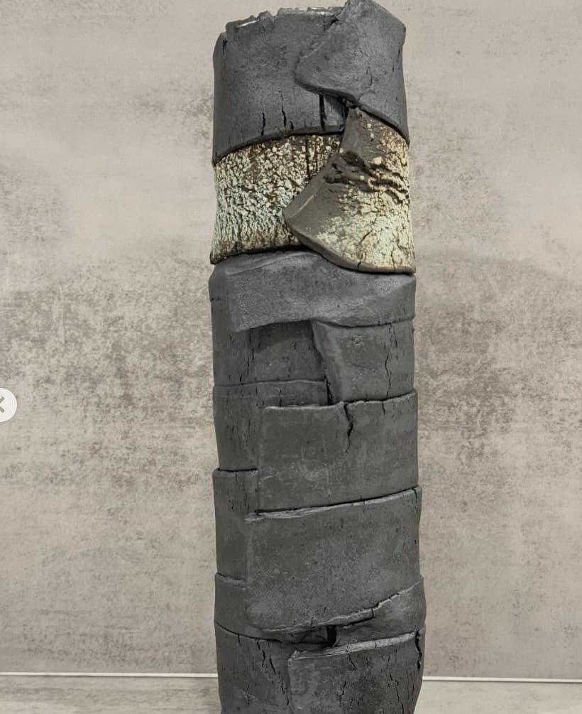 Metallic Textured Vase — view 2