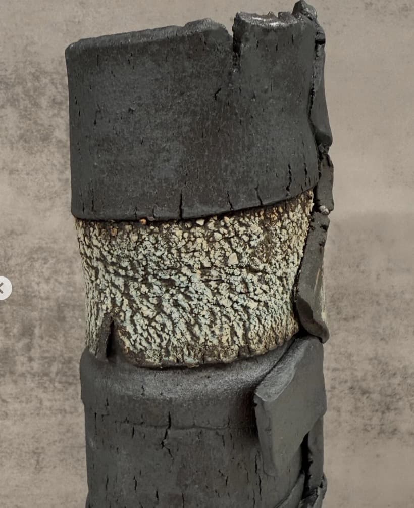 Metallic Textured Vase — view 3
